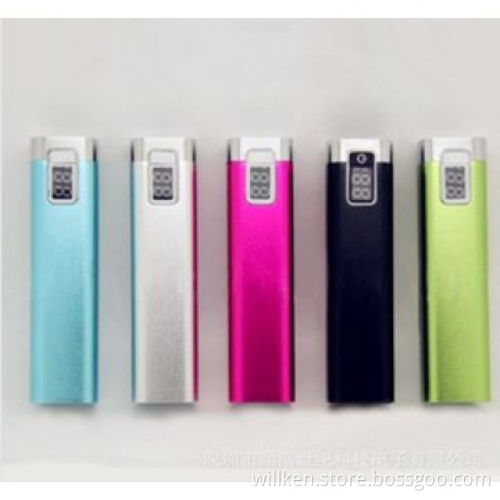 Power Bank, 2,200mAh, 4 LED Indicator, Stainless Case, Protect Overcharge Discharge